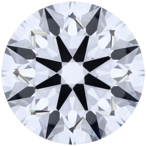 2.02ct Round Lab-Grown Diamond, F/VVS1, GCAL 8X Certified — Top view