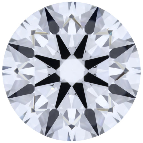 2.06ct Round Lab-Grown Diamond, E/VVS2, GCAL 8X Certified — Top view