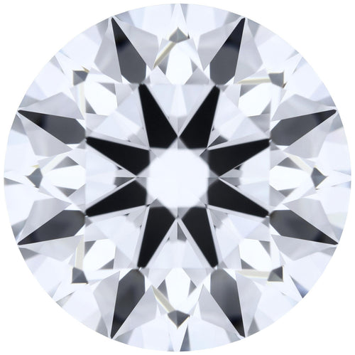 2.13ct Round Lab-Grown Diamond, E/IF, GCAL 8X Certified — Top view