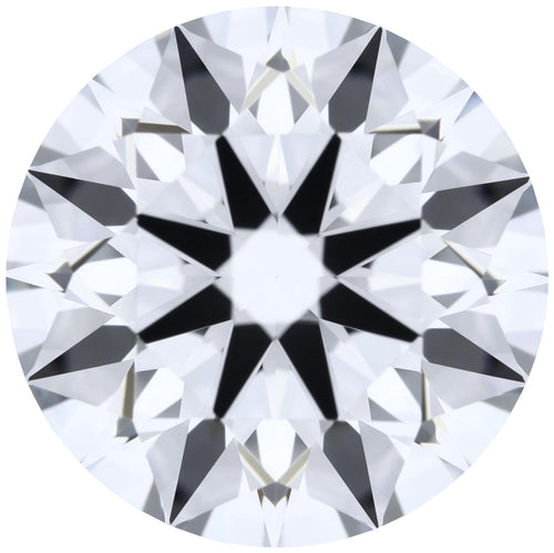 2.06ct Round Lab-Grown Diamond, E/VVS1, GCAL 8X Certified — Top view