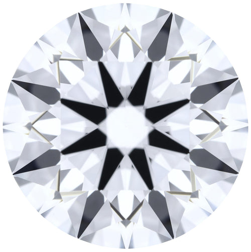 2.22ct Round Lab-Grown Diamond, E/VVS1, GCAL 8X Certified — Top view