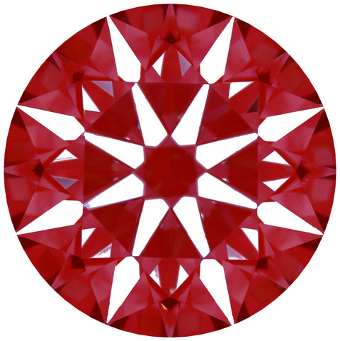 3.57ct Round Lab-Grown Diamond, D/IF, GCAL 8X Certified — Arrows pattern