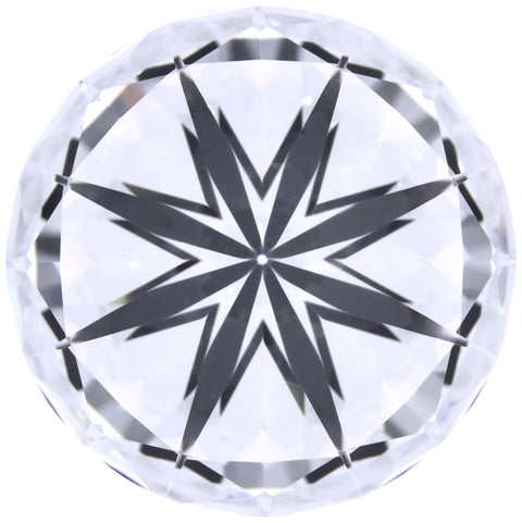 3.57ct Round Lab-Grown Diamond, D/IF, GCAL 8X Certified — Bottom view