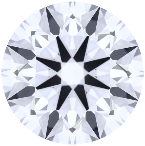 3.57ct Round Lab-Grown Diamond, D/IF, GCAL 8X Certified — Top view