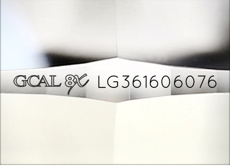 1.04ct Round Lab-Grown Diamond, D/VVS1, GCAL 8X Certified — Laser inscription