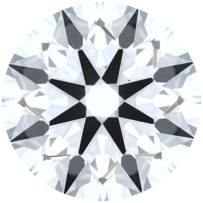 2.53ct Round Lab-Grown Diamond, D/VVS1, GCAL 8X Certified — Top view