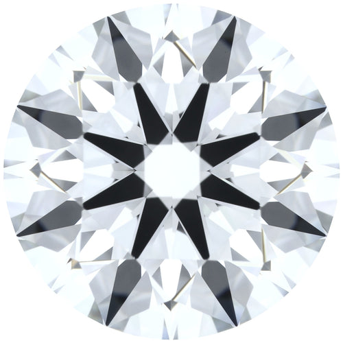 2.09ct Round Lab-Grown Diamond, F/VVS1, GCAL 8X Certified — Top view
