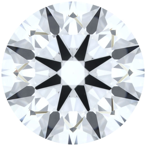 2.15ct Round Lab-Grown Diamond, D/VVS2, GCAL 8X Certified — Top view