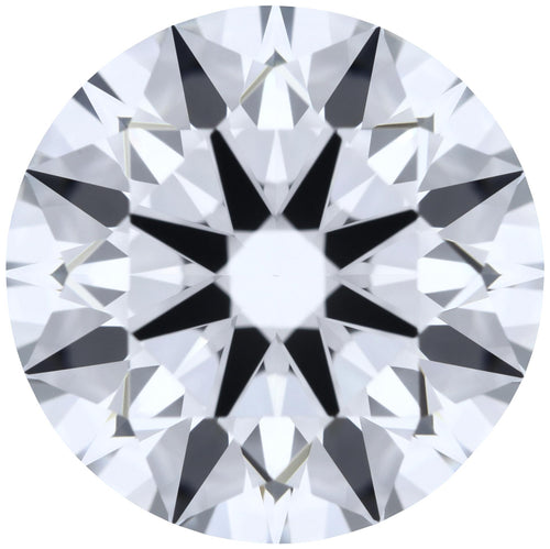 2.25ct Round Lab-Grown Diamond, F/VVS1, GCAL 8X Certified — Top view