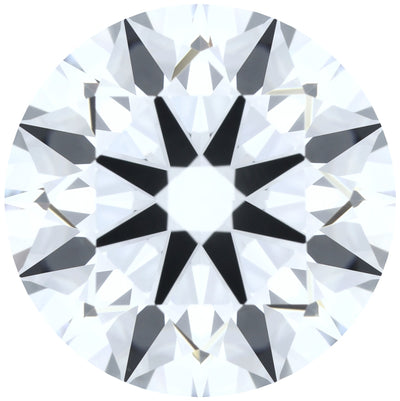 2.62ct Round Lab-Grown Diamond, D/VVS1, GCAL 8X Certified — Top view