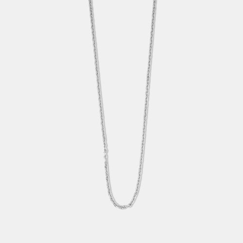 2.1GM Platinum Cable Chain Necklace For Women
