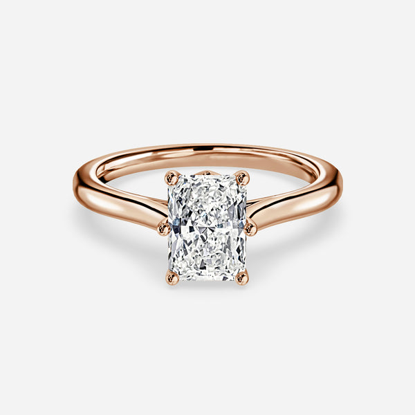 Nimi Radiant Solitaire Lab Grown Diamond Engagement Ring