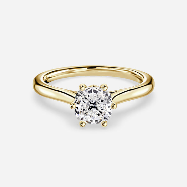 Nimi Cushion Solitaire Lab Grown Diamond Engagement Ring