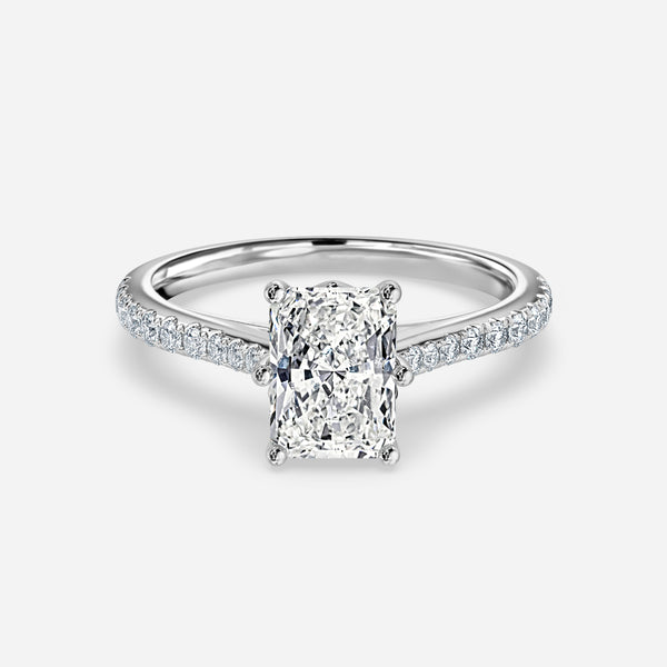 Shyam Radiant Diamond Band Engagement Ring