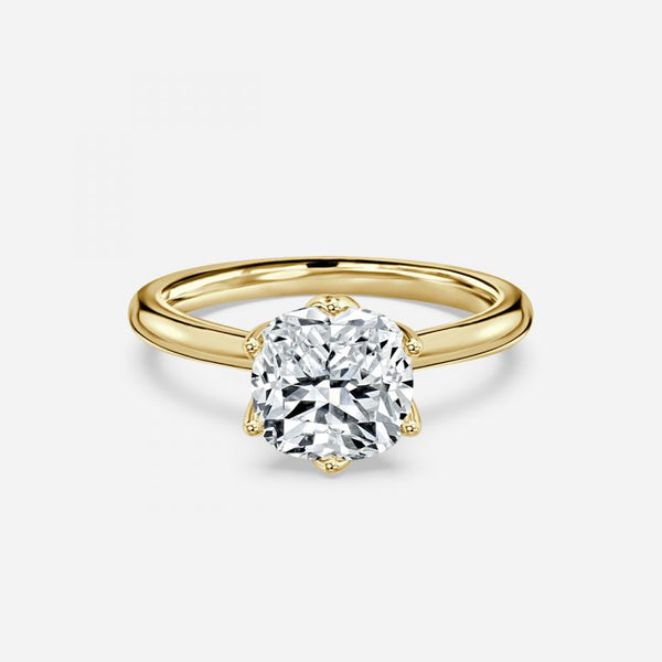 Isoke Cushion Solitaire Lab Grown Diamond Engagement Ring