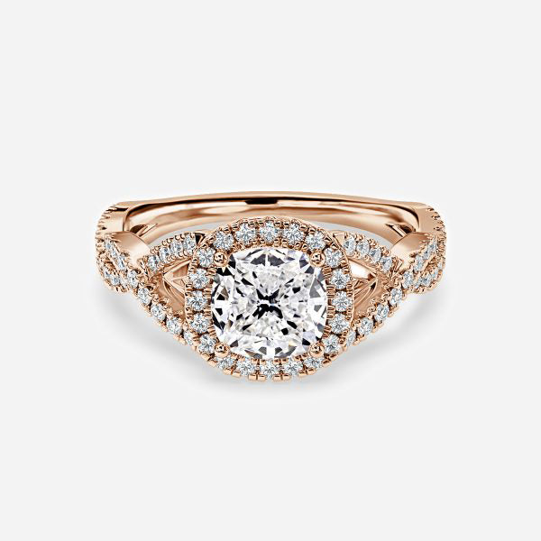 Victoria Cushion Cut Lab Grown Diamond Halo Ring