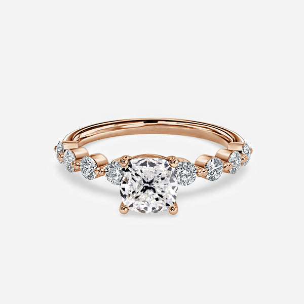 Vivian Cushion Unique Lab Grown Diamond Engagement Ring
