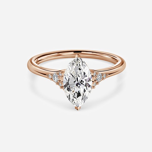 Anastasia Marquise Cut Lab Grown Diamond Cluster Ring