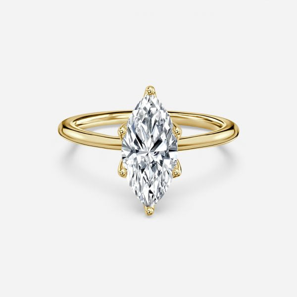 Isoke Marquise Solitaire Lab Grown Diamond Engagement Ring