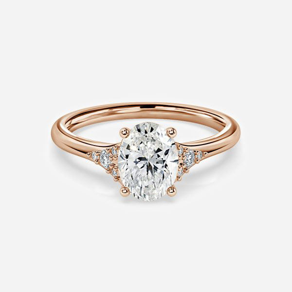 Anastasia Oval Cut Lab Grown Diamond Cluster Ring
