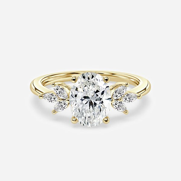 Alexandra Oval Three Stone Lab Grown Diamond Engagement Ring