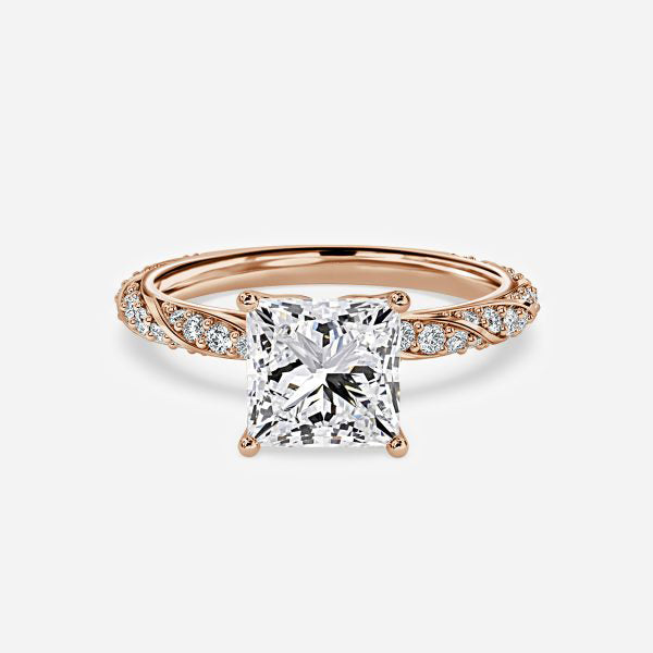 Serena Princess Diamond Band Engagement Ring