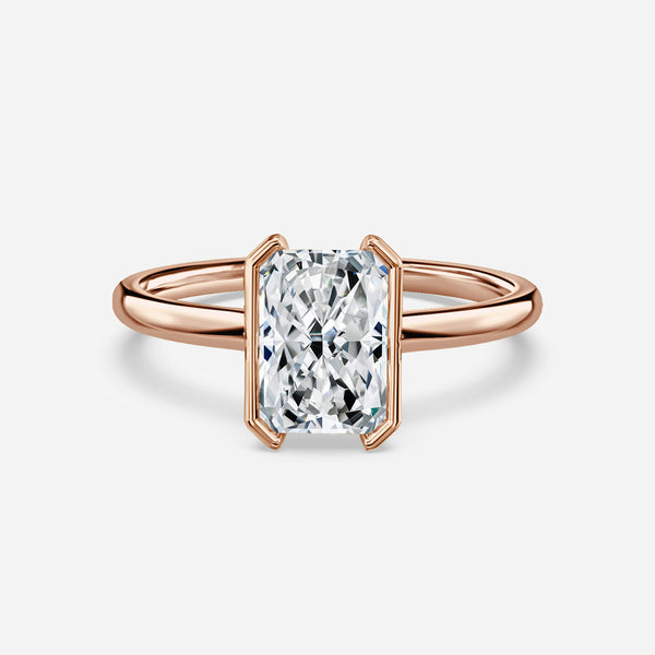 Augusta Radiant Bezel Lab Grown Diamond Engagement Ring