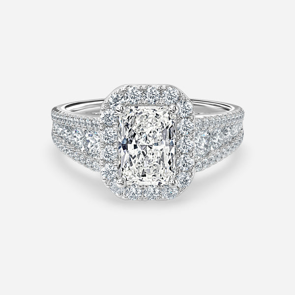 Dalia Radiant Halo Lab Grown Diamond Engagement Ring