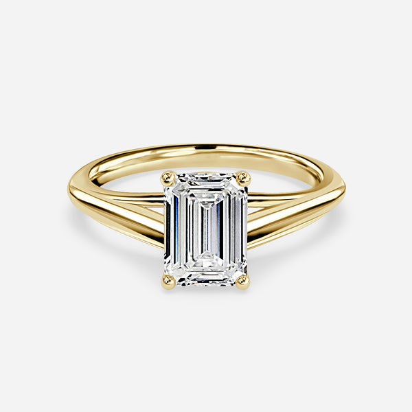 Katelyn Emerald Solitaire Lab Grown Diamond Engagement Ring