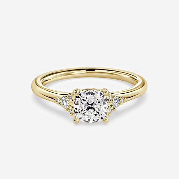 Anastasia Cushion Cut Lab Grown Diamond Cluster Ring