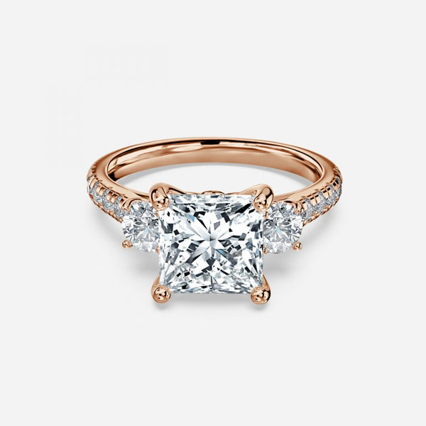 Talia Princess Three Stone Lab Grown Diamond Engagement Ring