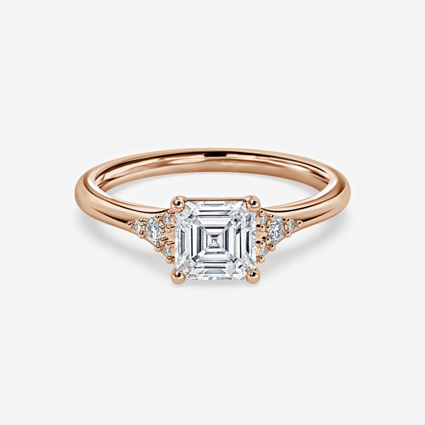 Anastasia Asscher Cut Lab Grown Diamond Cluster Ring