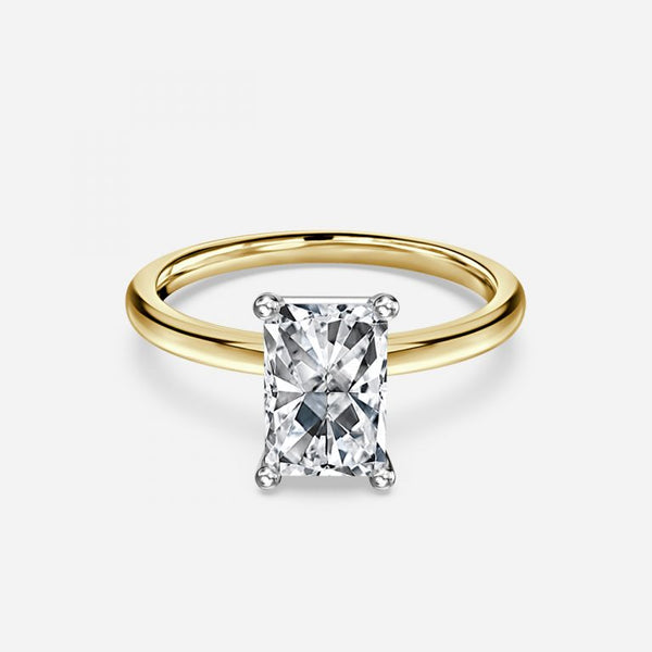 Lydia Radiant Solitaire Lab Grown Diamond Engagement Ring