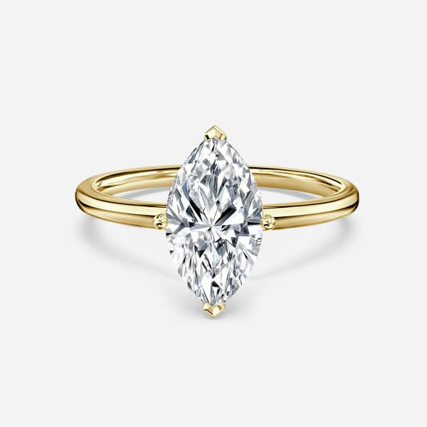 Aisha Marquise Solitaire Lab Grown Diamond Engagement Ring