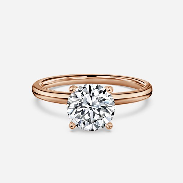 Aisha Round Lab Created Diamond Solitaire Engagement Ring