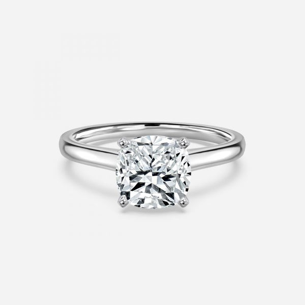Arya Cushion Solitaire Lab Grown Diamond Engagement Ring