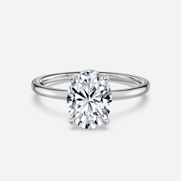 Celtic Oval Solitaire Lab Grown Diamond Engagement Ring